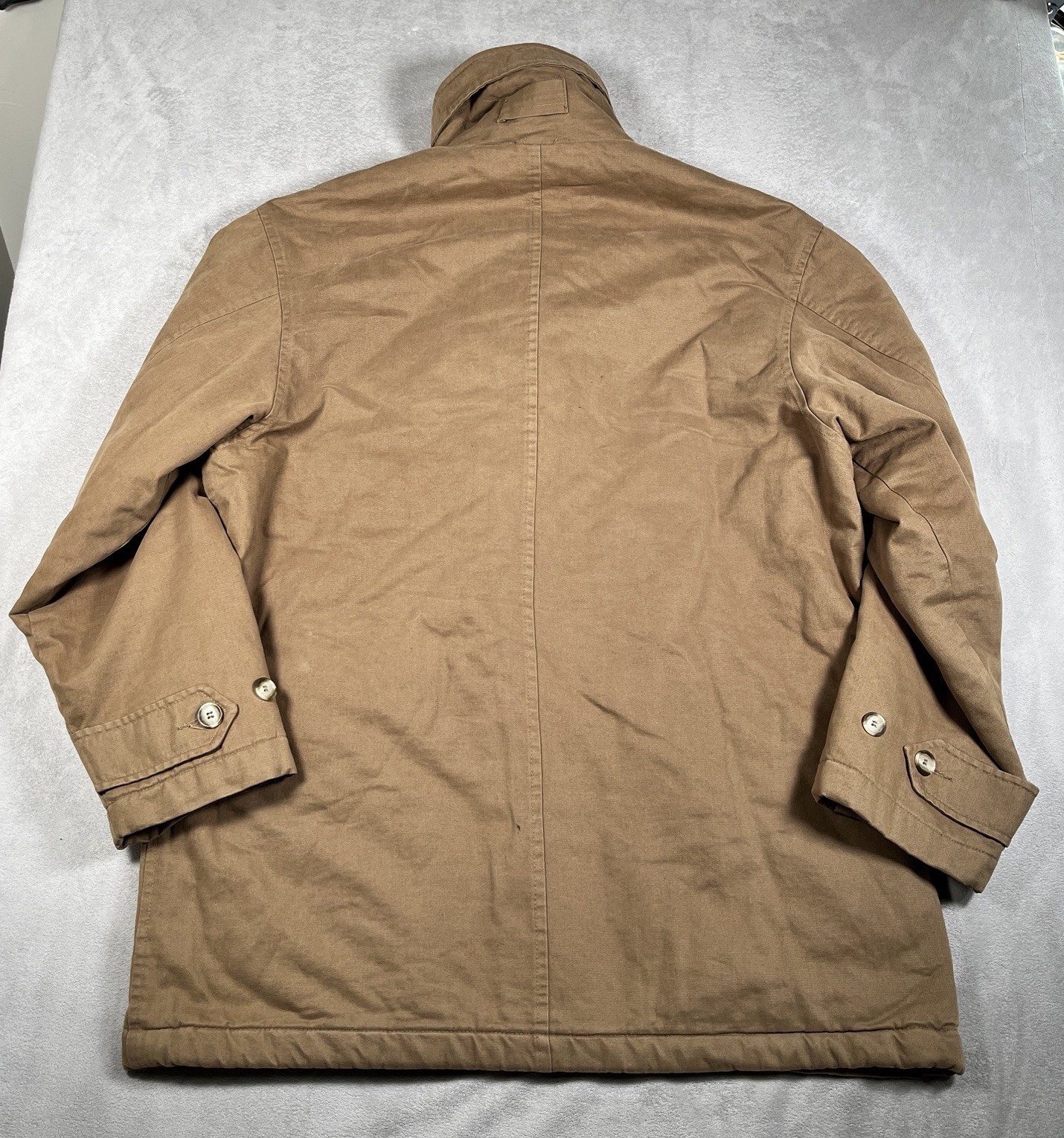 VTG Sundance Chore Jacket Men L 100% Cotton Barn Coat Removable Corduroy Collar