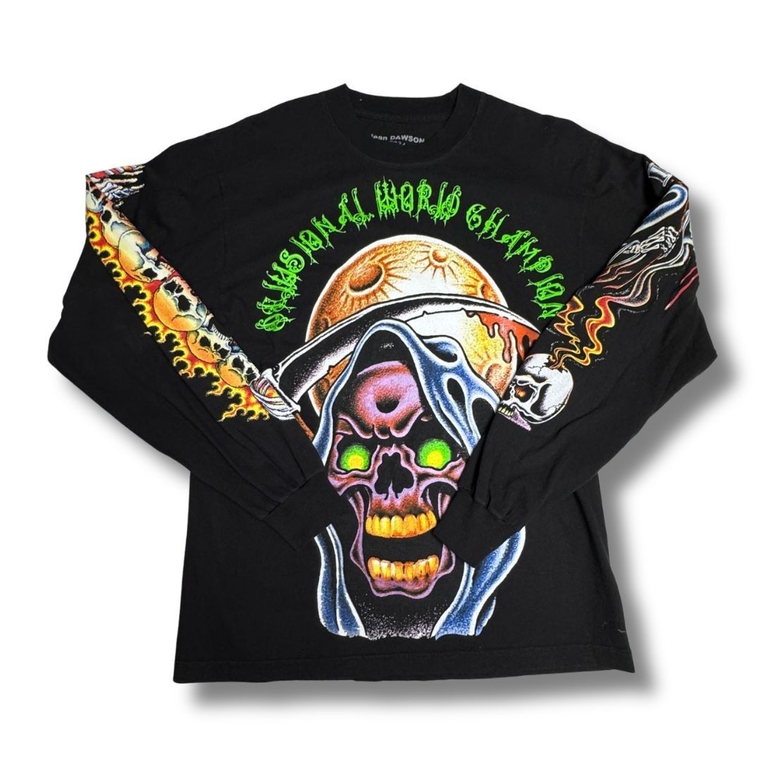 Jean Dawson Seasonal World Glimpse Long Sleeve Tour Shirt Skull Graphic Small