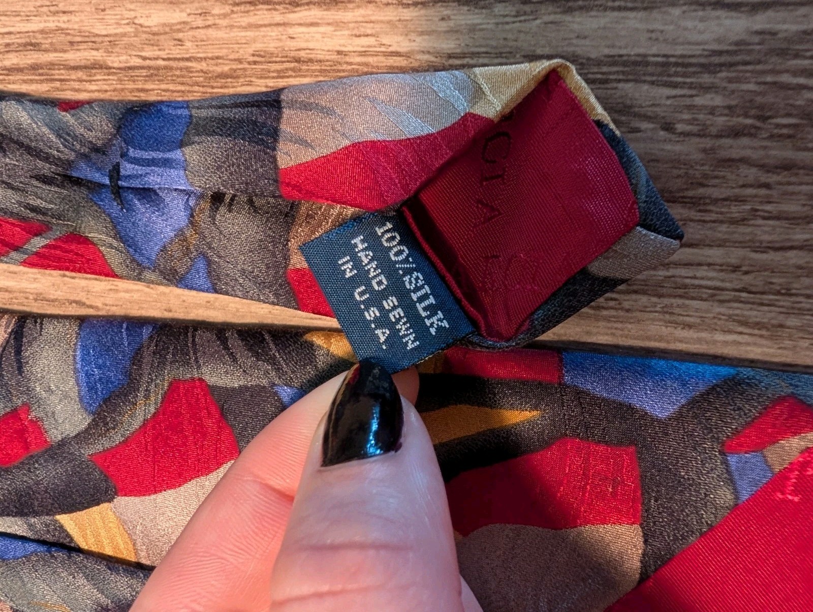 J. Garcia 100% Silk Woven Men’s Tie Made in USA