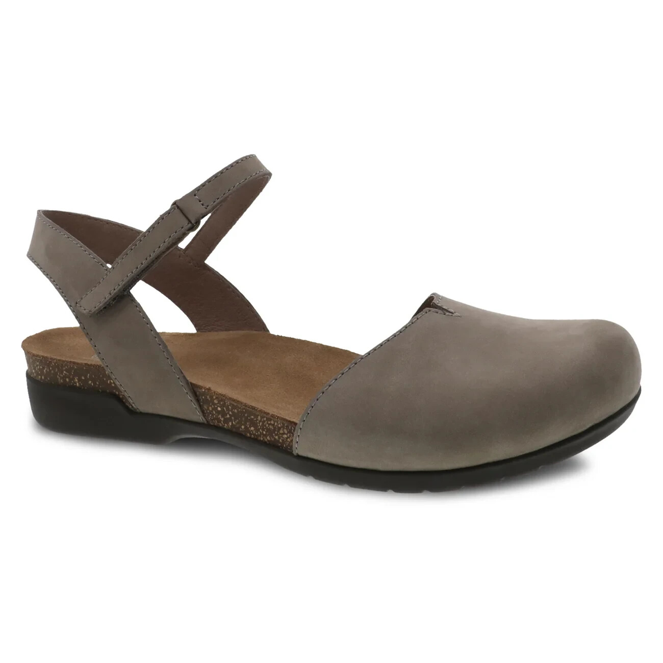Dansko Women’s Rowan Closed Toe Sandals – Taupe Milled Nubuck NWB