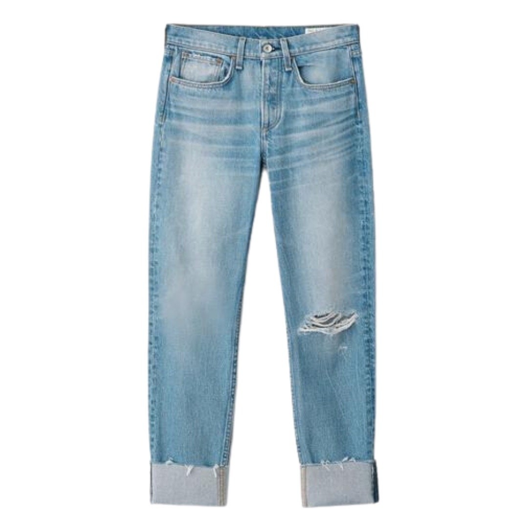 Rag & Bone | Rosa Mid-Rise Boyfriend in Jones | Size 23