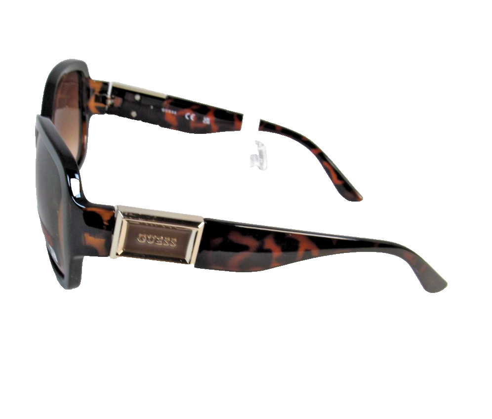 GUESS Oversized Tortoise Shell Sunglasses Brown Gradient Lenses GO00043-52F