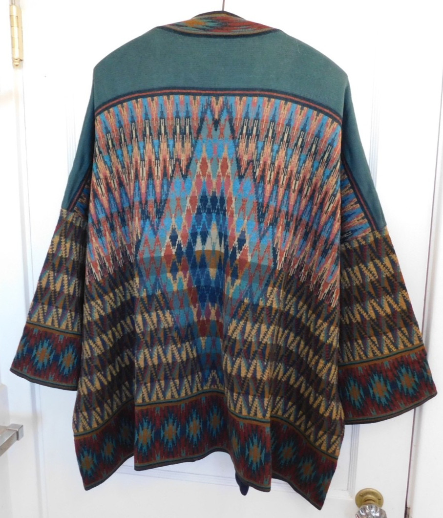 Peruvian Connection Kimono Vest 45% Pima Cotton 38% Baby Alpaca 12% Wool 5% Silk