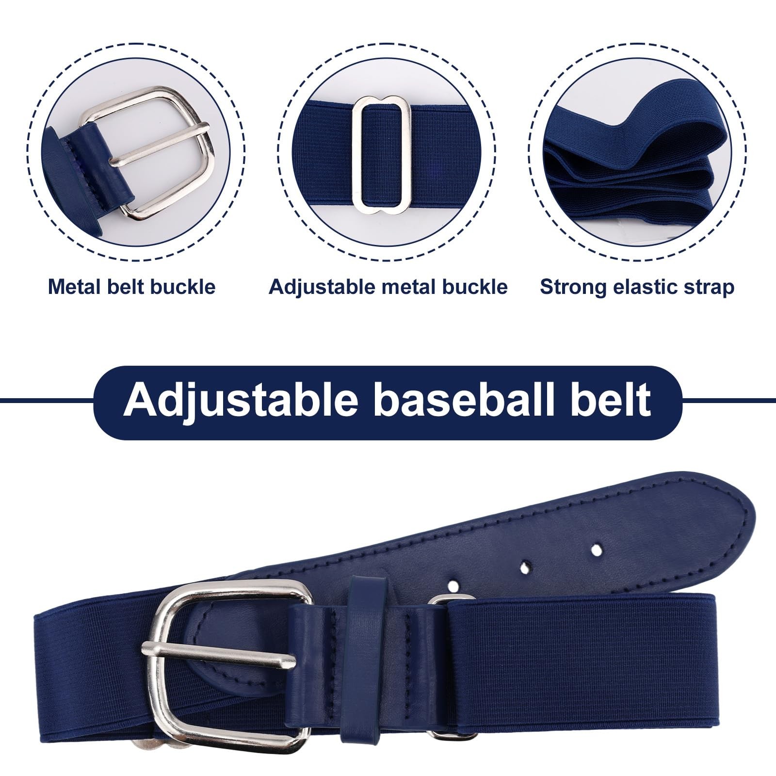 Mikovivi Youth Baseball Socks, Belt and Ball Set, As Shown in the Picture