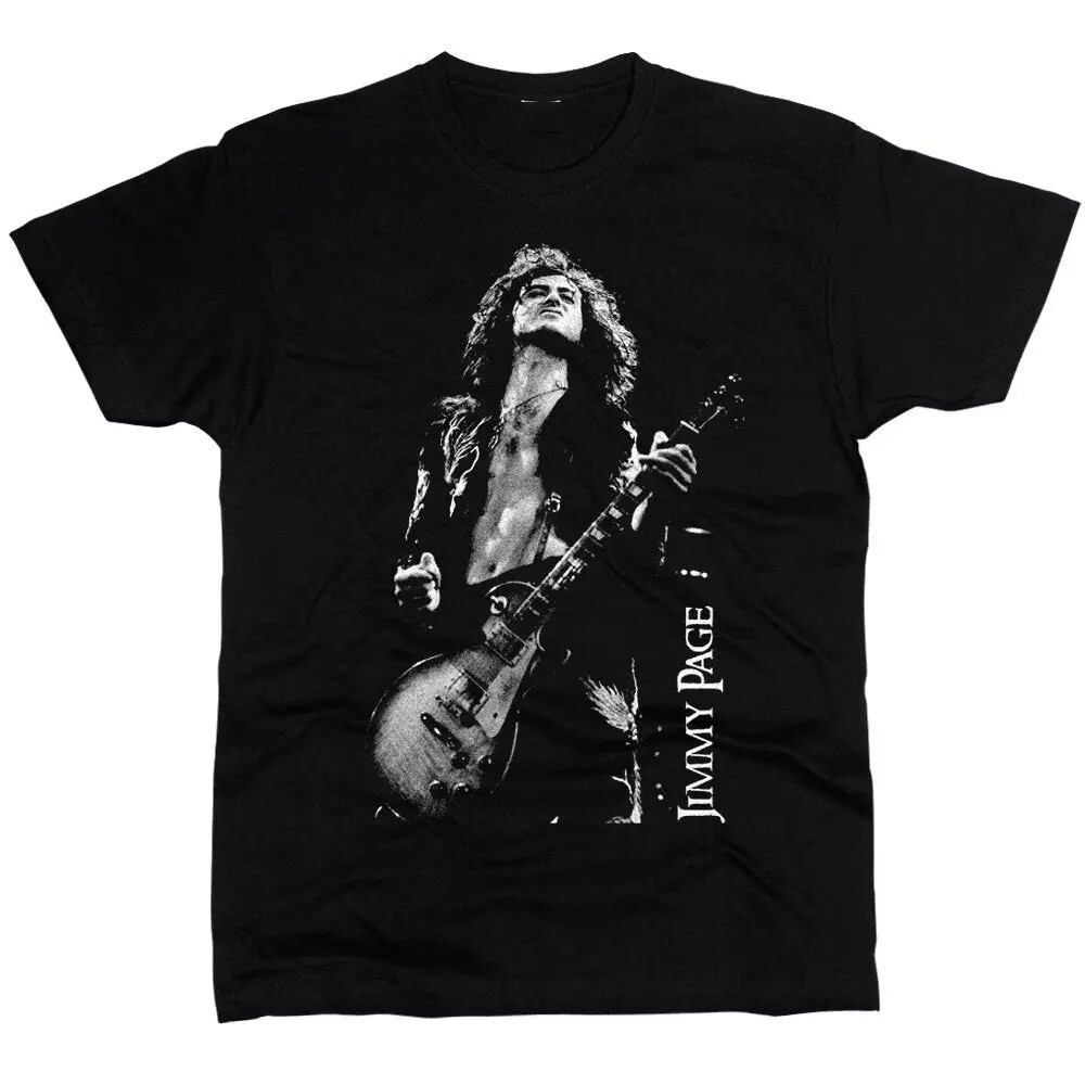 Jimmy Page Led Zeppelin Retro T-Shirt or Hoodie, All size S to 5X for Fan