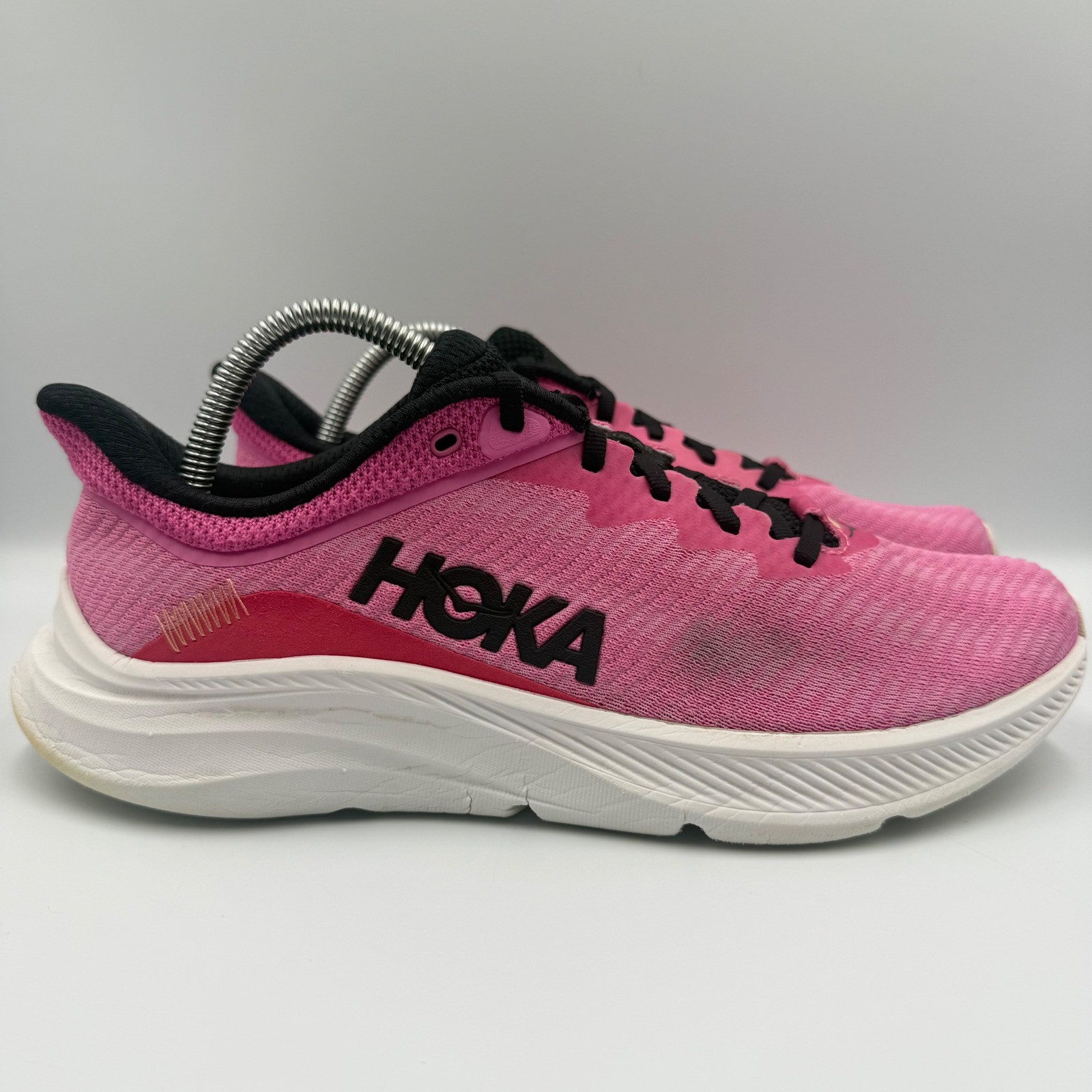 Hoka One One Solimar Women Size 9.5 Running Shoes 1123075 SRBR Pink Black