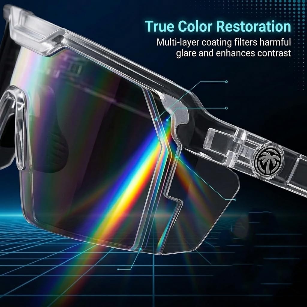 UV400 Photochromic Polarized Safety Sunglasses for Outdoor Work Cycling Driving