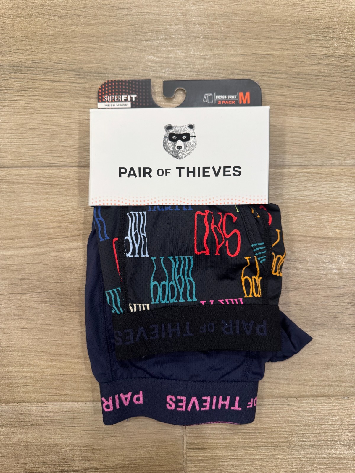 New Pair of Thieves 2-PACK Men’s Boxer Briefs MEDIUM Mesh Performance Quick Dry