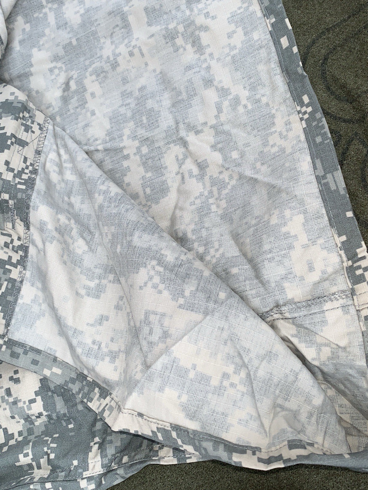 Mens Large-short Digi Camouflage Windbreaker jacket US Army #8532 2-way zipper
