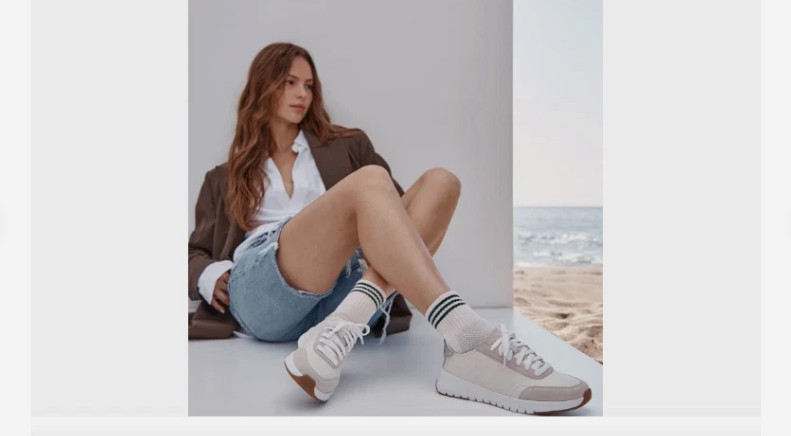 Vionic Uptown Sneaker Ivory Leather 8.5