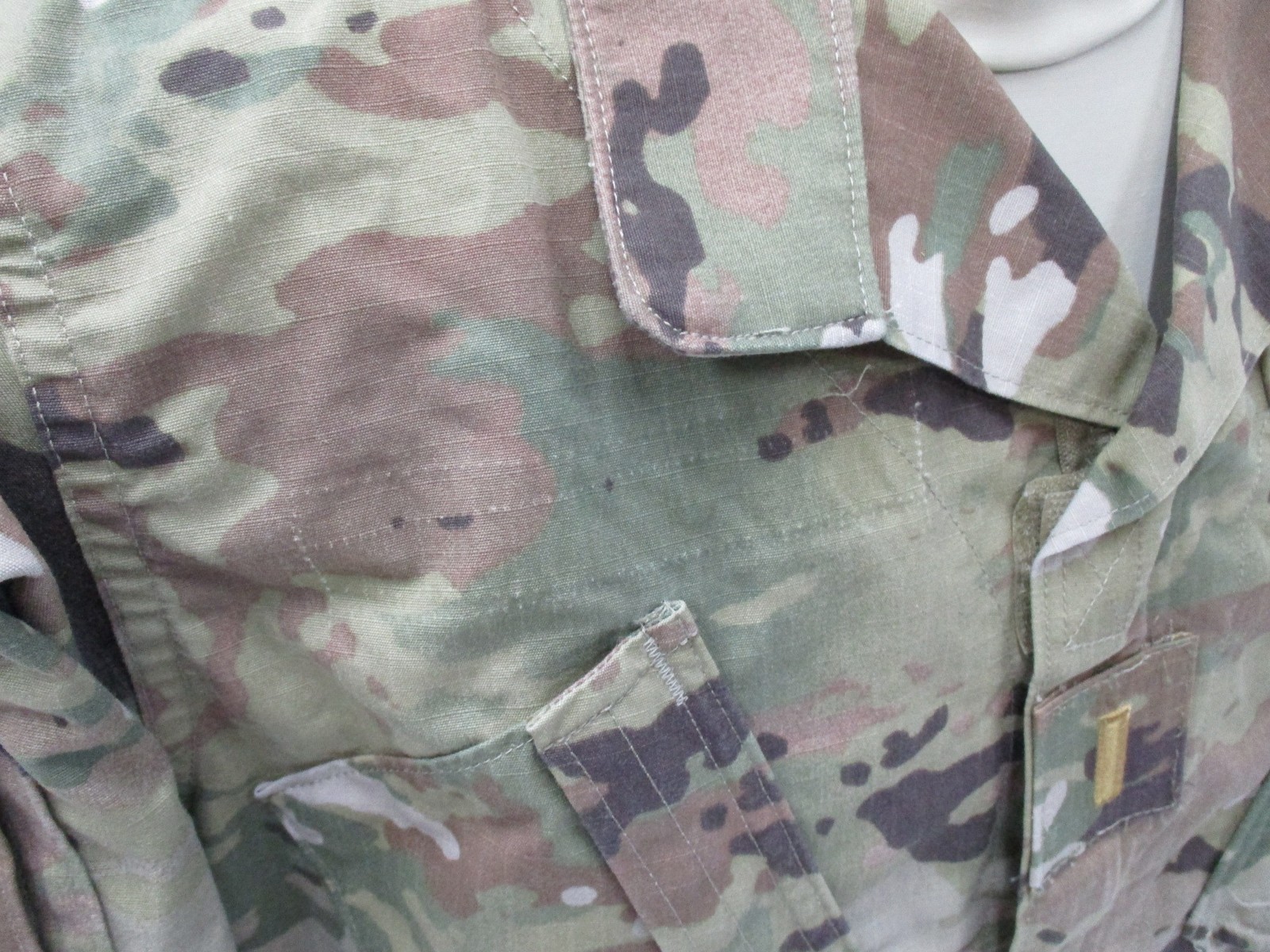 USED USGI ARMY WOMANS COMBAT UNIFORM TOP FEMALE SHIRT SCORPION OCP 50/50 RIPSTOP