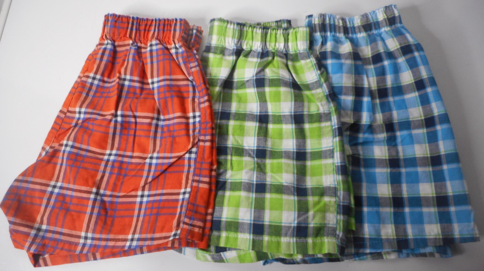 3pcs Wonder Nation Kids Everyday Boxer Brief Size Medium 8 Plaid Multicolor