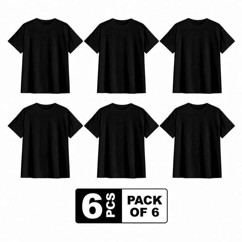 Men’s Crewneck T-Shirt 6-Pack Undershirt Tee Comfort Tops Shirt Pullover Blouse❀