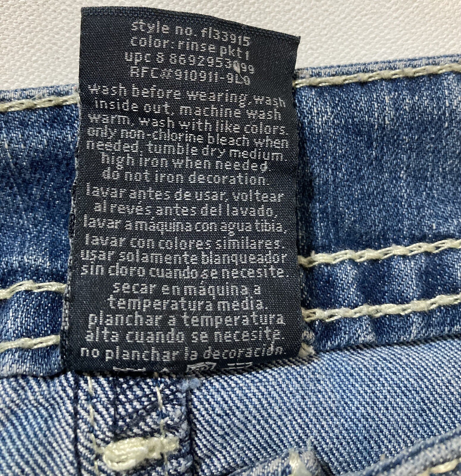 Faded Glory Jeans Size 10 30Wx29L 9” Rise Used Condition Missing Button On Butt