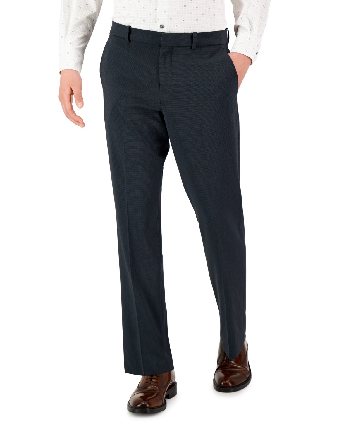 Perry Ellis Portfolio Men’s Modern-Fit Stretch Solid Resolution Pants MSRP $95