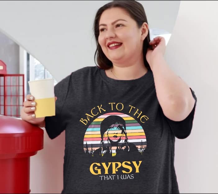 Plus Size Back to The Gypsy T Shirt (5X-Large, Dark Grey-back To The Gypsy)