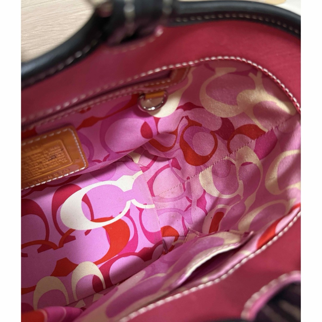 COACH Basket Bag Butterfly Straw Handbag Size: W:8.7 × H: 7.9 in.