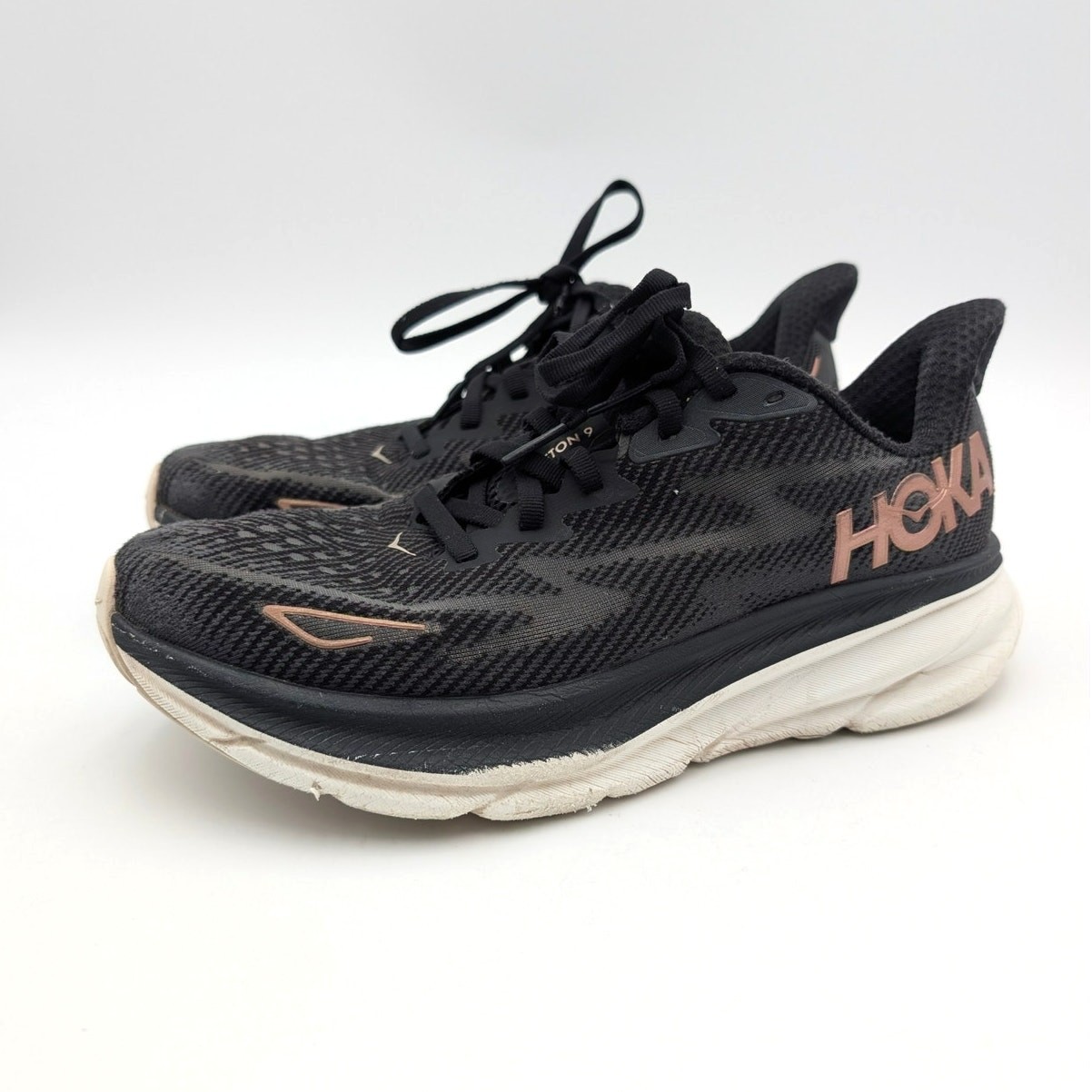 Hoka One One Clifton 9 Running Shoes Sneakers Women’s Black Size US8.5B EU40 2/3