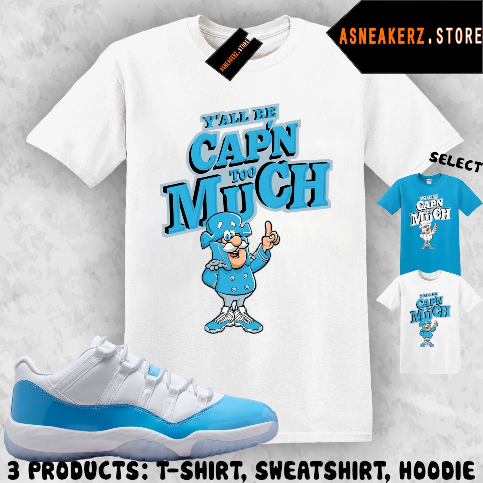 Shirt Match AJ 11 Low University Blue 2026 Sneaker Matching Sneakerhead Captain