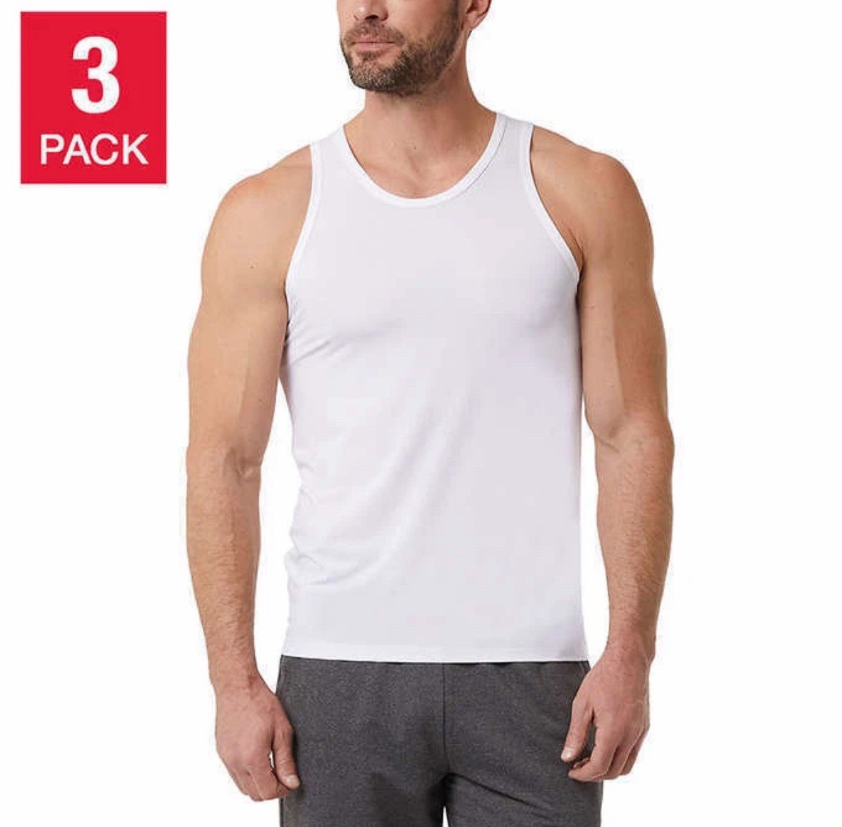 32 Degrees Men’s Comfort Mesh Tank, 3-pack