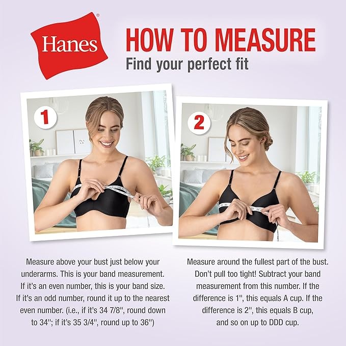 Hanes Bra Get Cozy Comfort Flex Fit Wire Free Women’s Pullover Seamless Stretch
