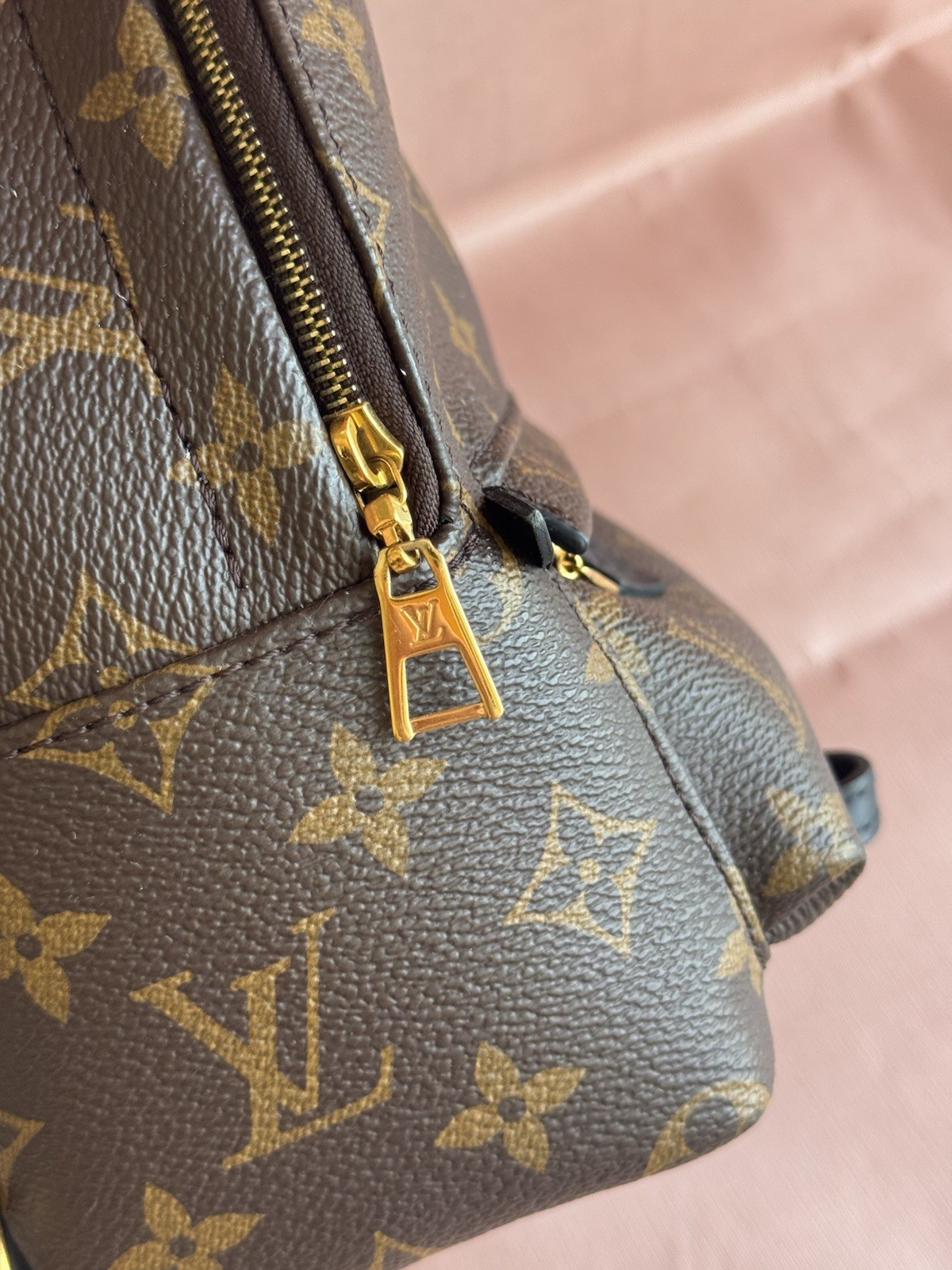 Louis Vuitton Palm Springs Backpack Mini Brown Canvas Monogram