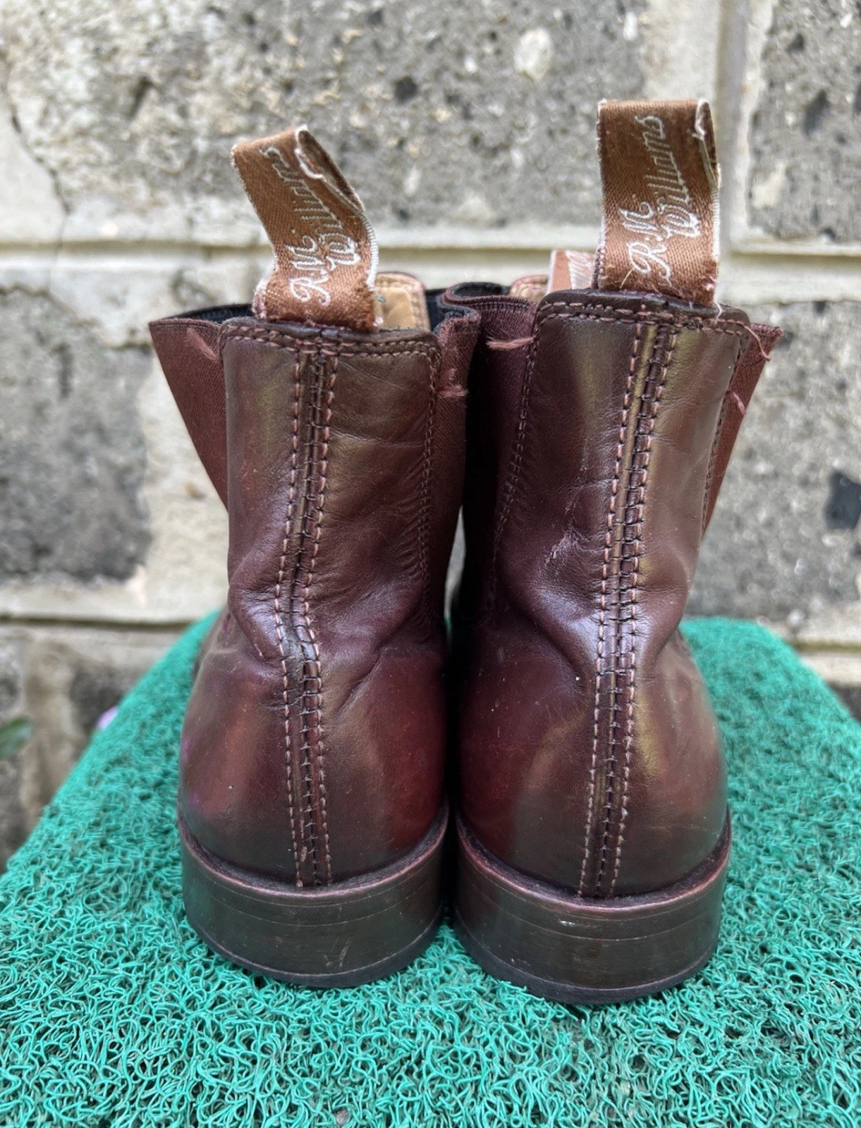 RM Williams 7.5 Comfort Craftsman Brown Leather Slip-On Chelsea Boots