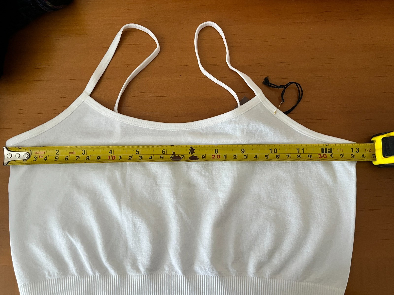 NWT IA ICON APPAREL COMFORT BRALETTE SIZE O/S WHITE 92% NYLON 8 % SPANDEX