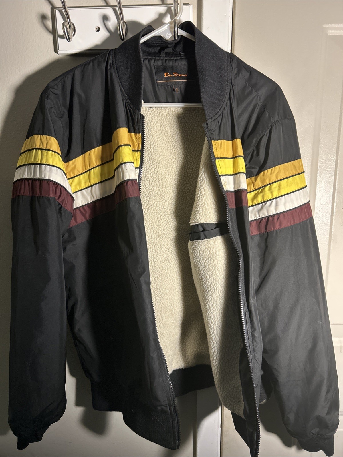 Vintage Ben Sherman Bomber Jacket Coat – Large Multicolor