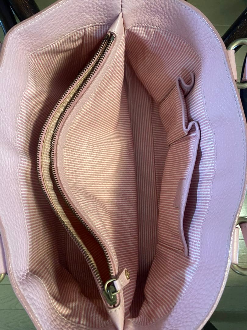 CELINE Boogie Bag Leather Pink Spacious Authentic From Japan