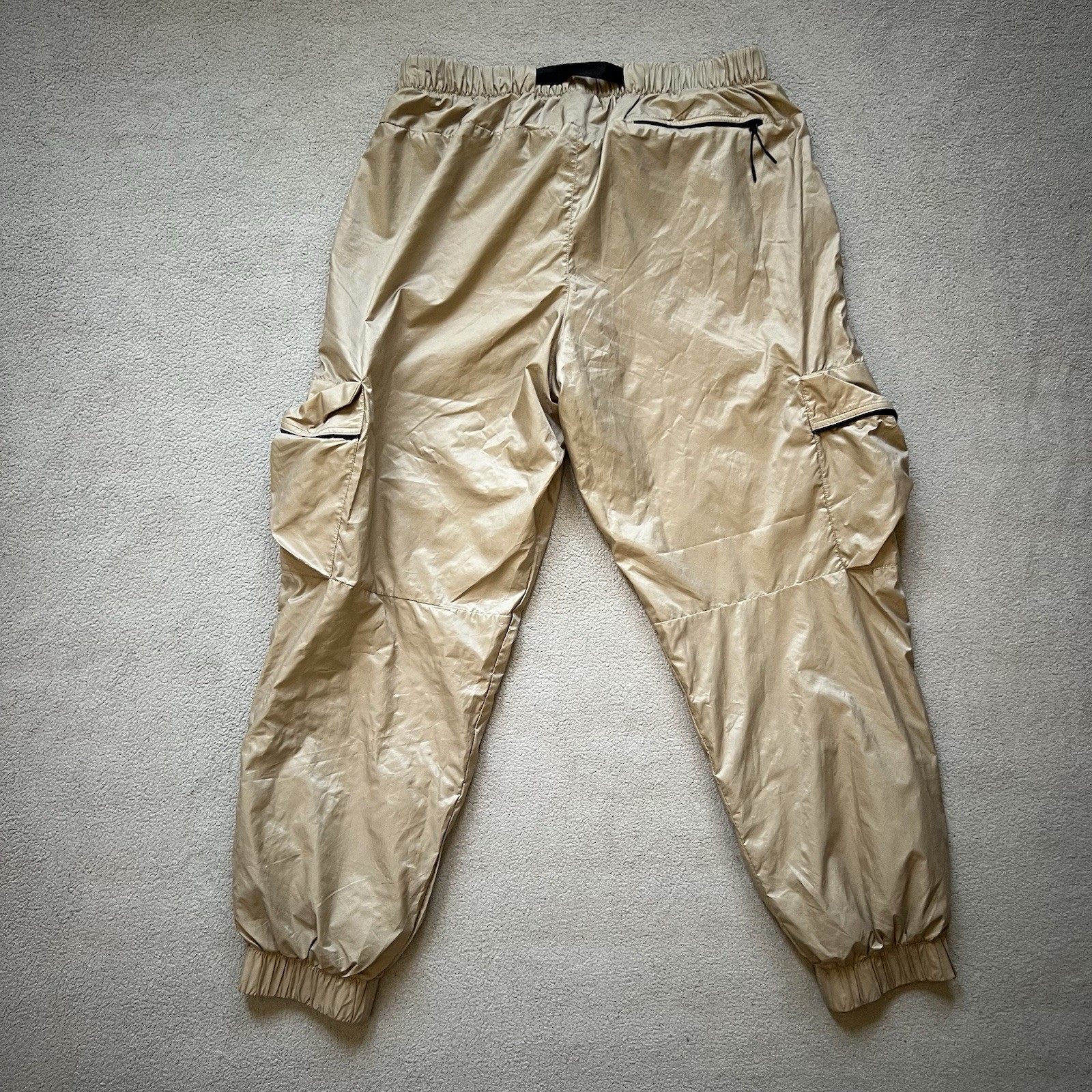 Nike Pants Mens Large Brown ADV Atheltic Swoosh Tech Cargo Lined Woven Joggers