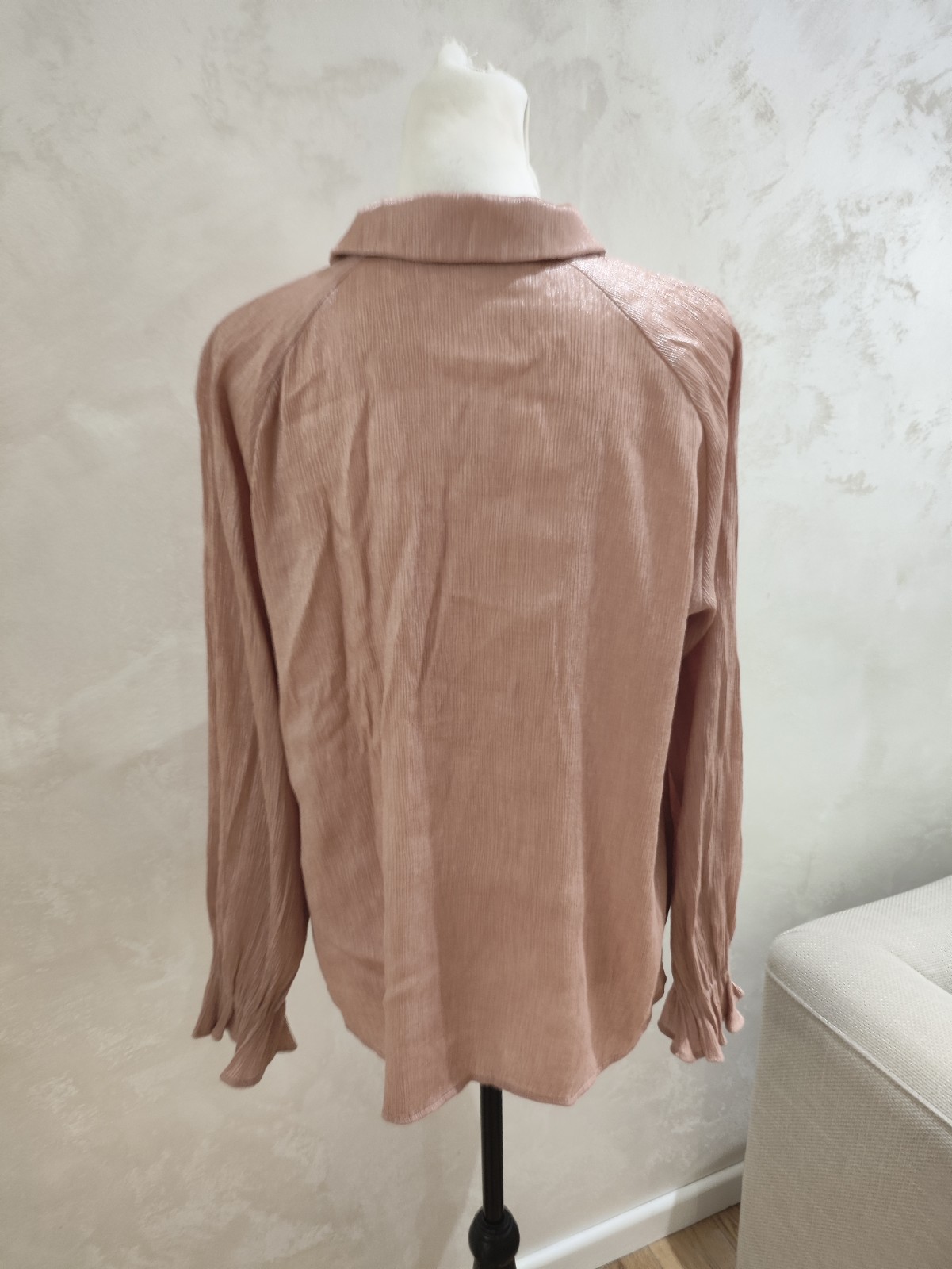 Lispy Ladies Shirt top 16 Rose Gold Casual Long Sleeve Buttons Party Summer