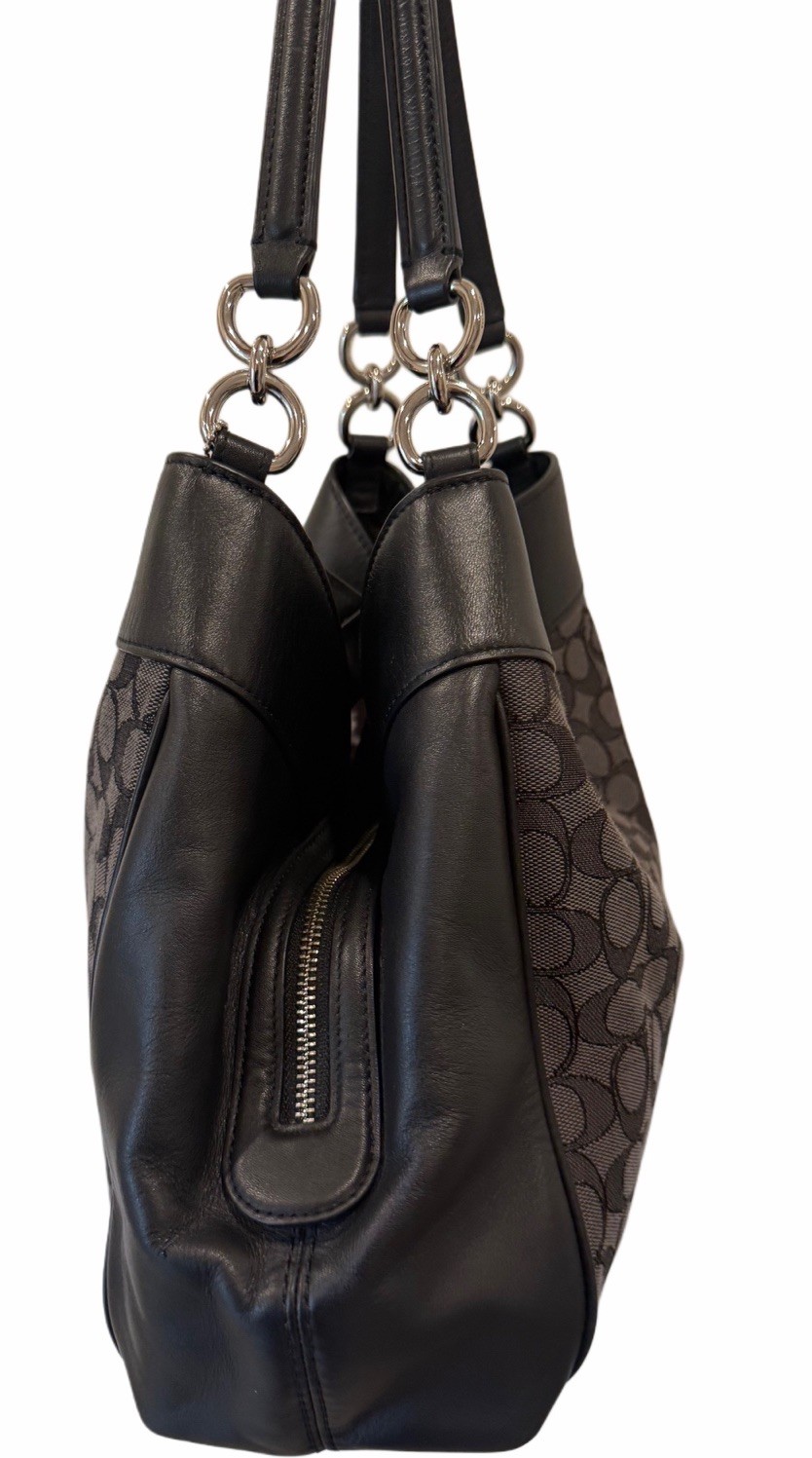 Coach Lexy Shoulder Bag – Signature Jacquard & Leather (F27579 / K1757-F27579)