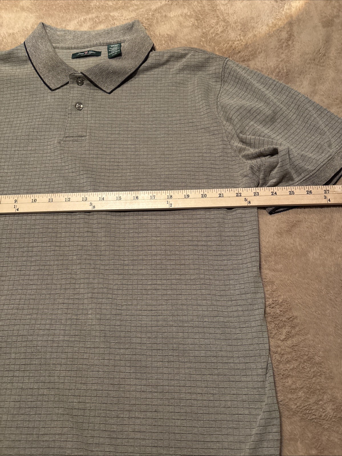 David Taylor men’s Golf Polo Shirt X Large beige Tan, Short Sleeve Casual