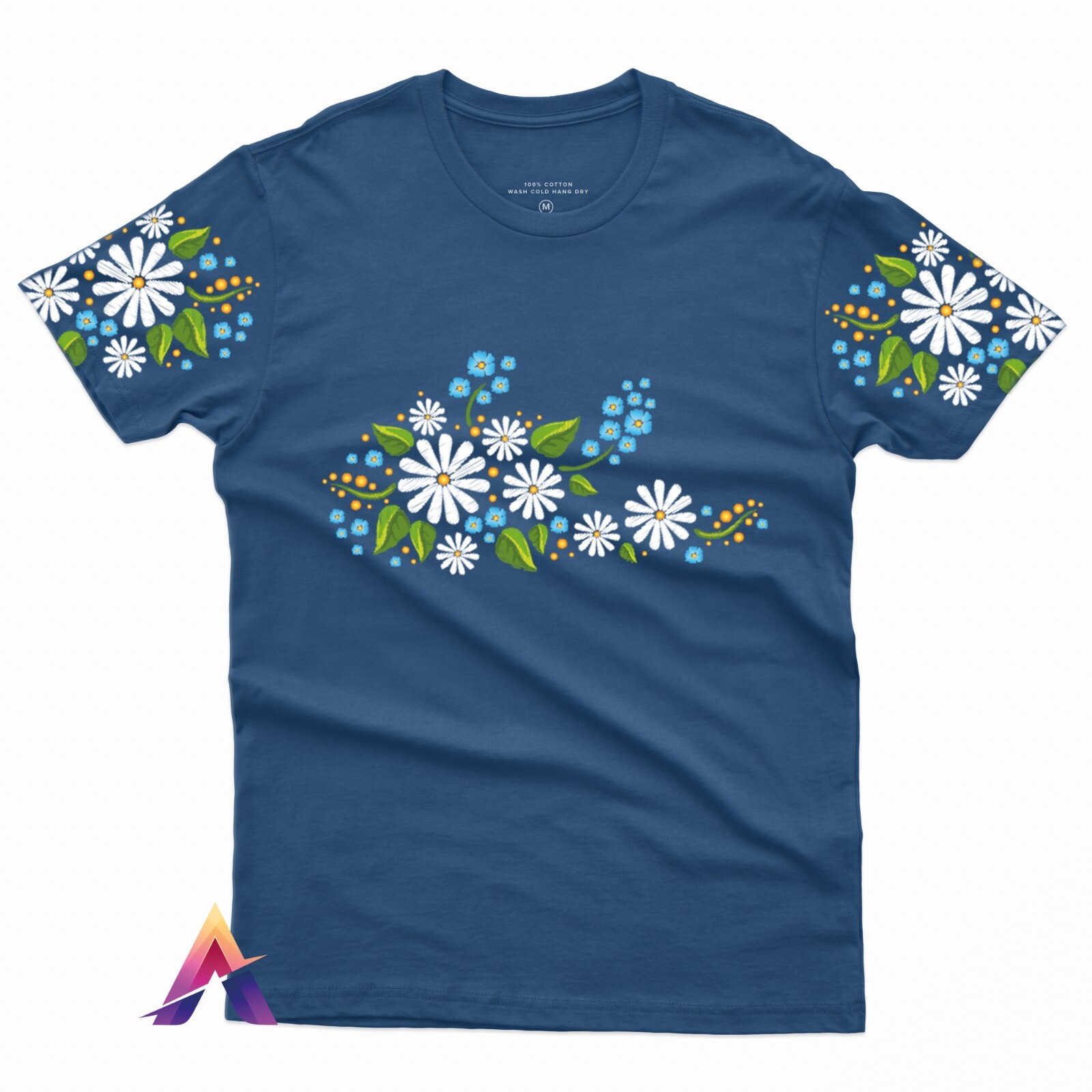 Printed t-shirt Cotton Ukrainian Embroidered shirt Slava Ukraini for Men Women