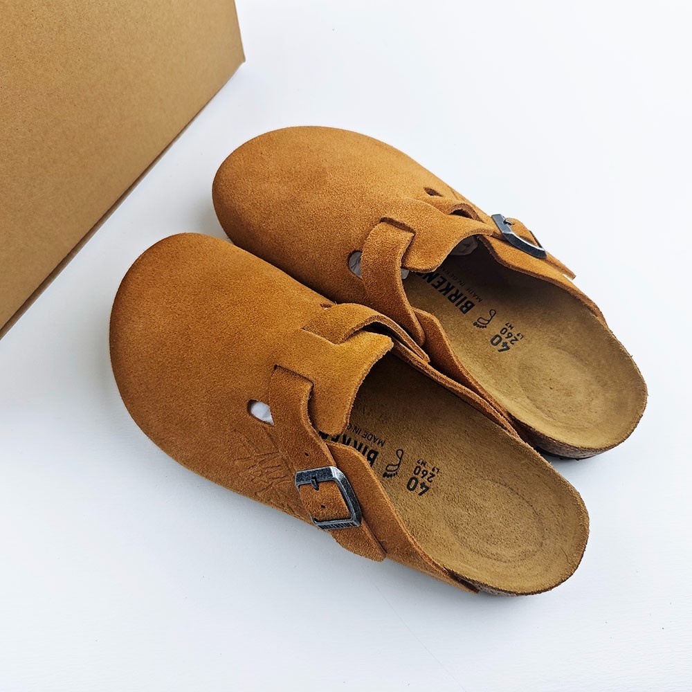 Birkenstock Boston x Stussy Caramel Clog Wide Women’s Shoes EU37-45 With Box