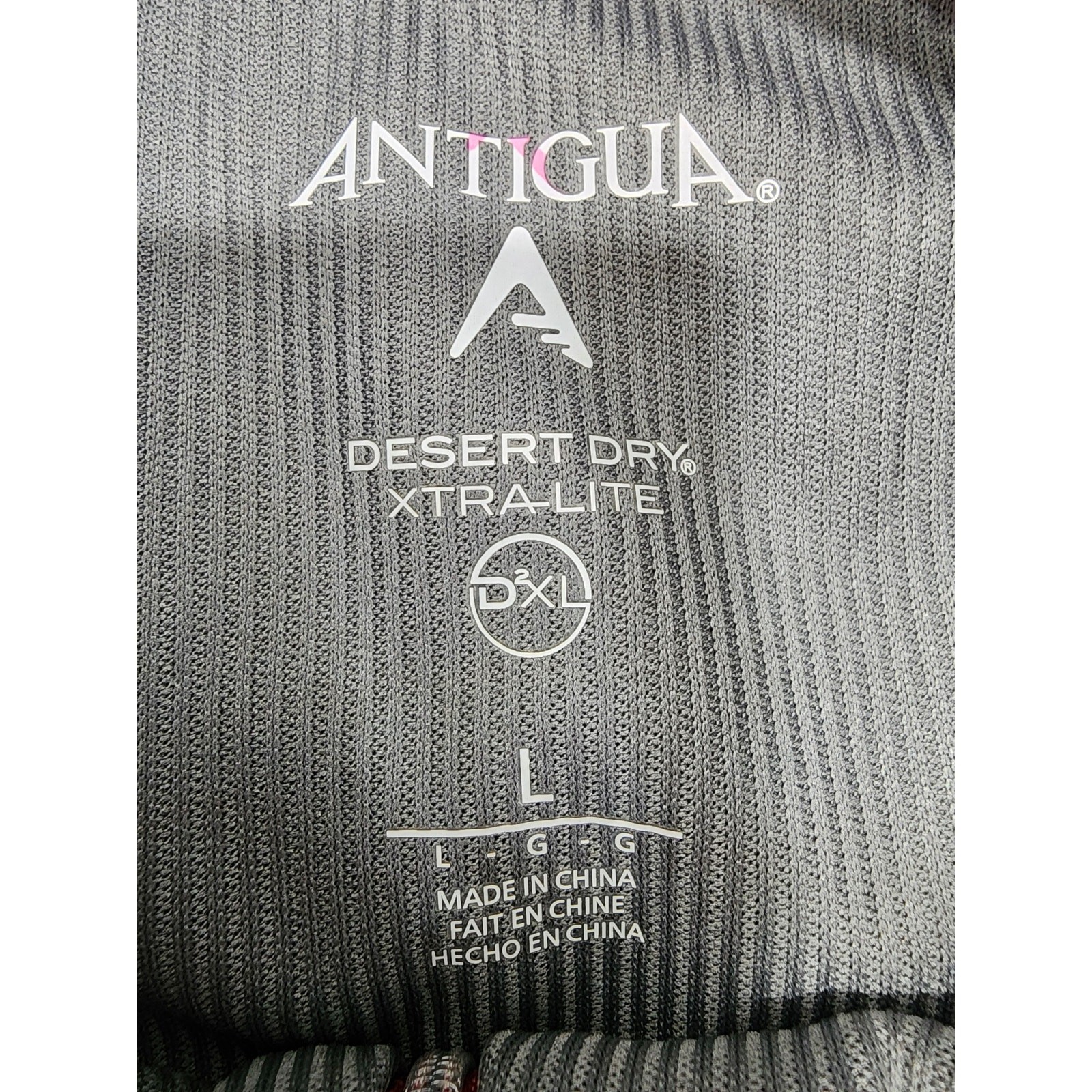 Antigua Pullover Half Zip Jacket Size L Red Trailhead Golf Desert Dry Xtra-Lite