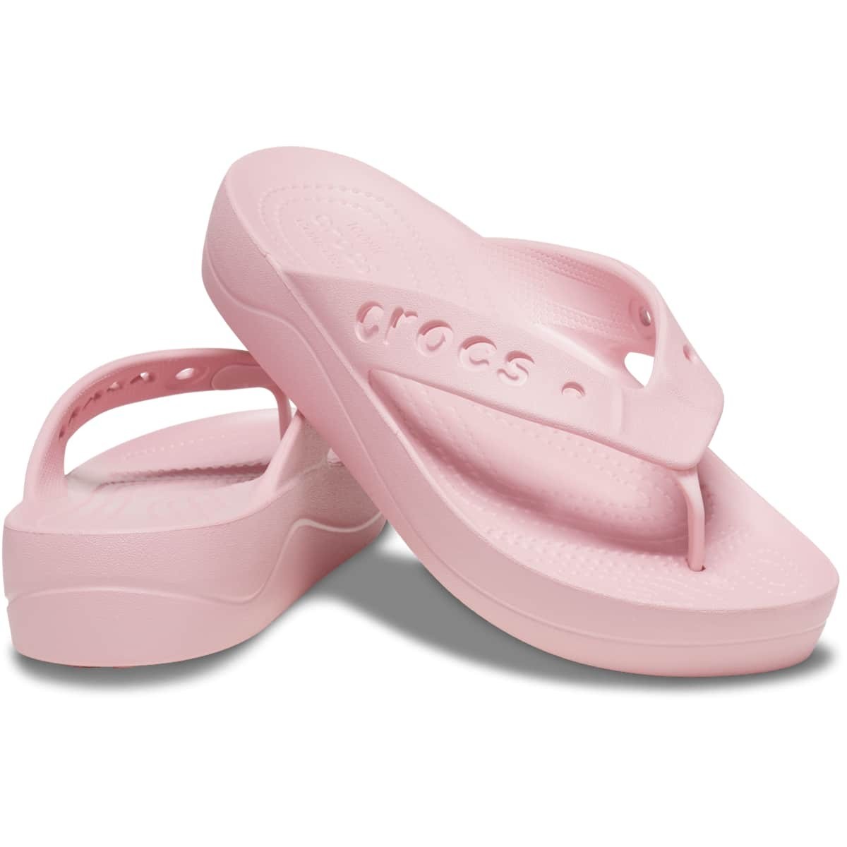 Crocs Women’s Baya Flip Flop Platform Sandals Size 8 Pink