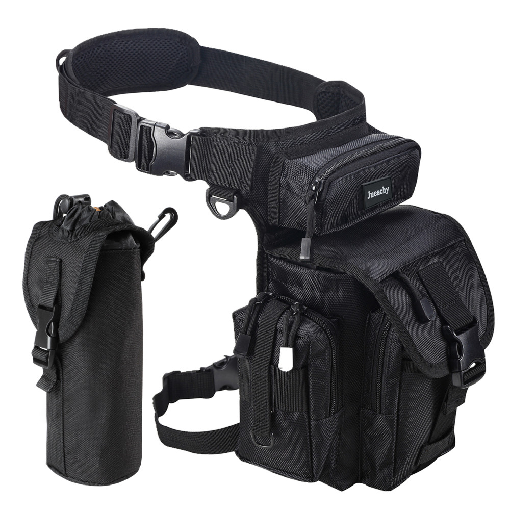 Military Tactical Drop Leg Bag Pack Pouch Waist Belt Packs Motorcycle Waterproof