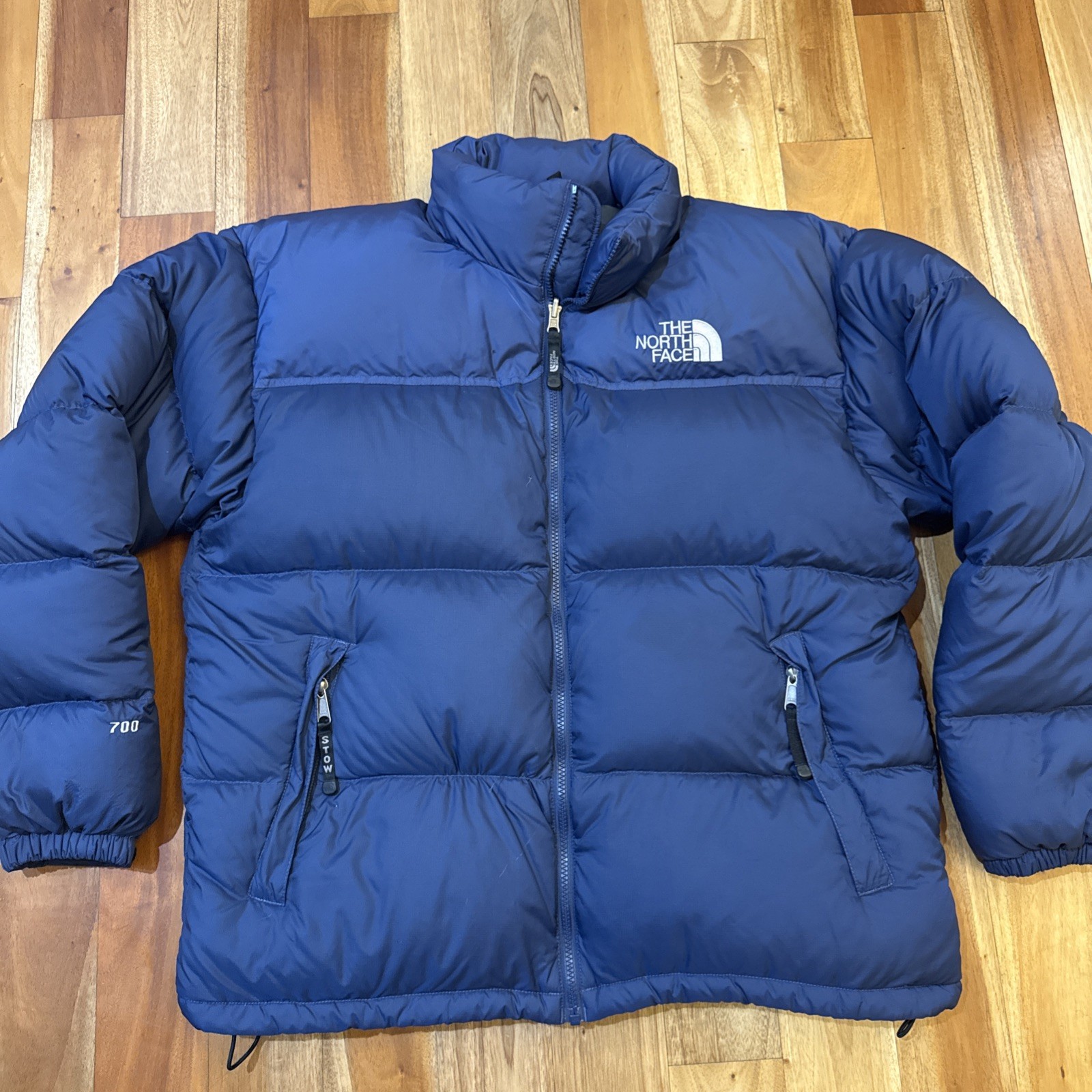 The North Face 1996 Retro Nuptse Jacket Mens XL Navy Black Puffer 700 Down Coat