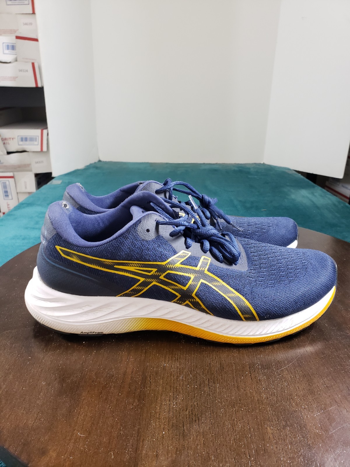 ASICS GEL EXCITE 9 Shoes Sneakers Size 11 Men Blue Running Gym Marathon 1011B338