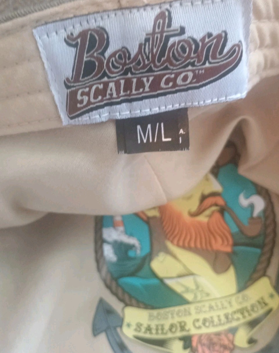 Boston Scally Co., Sailor Collection M/L Grey Compass Paper/NewsBoy Cap Hat