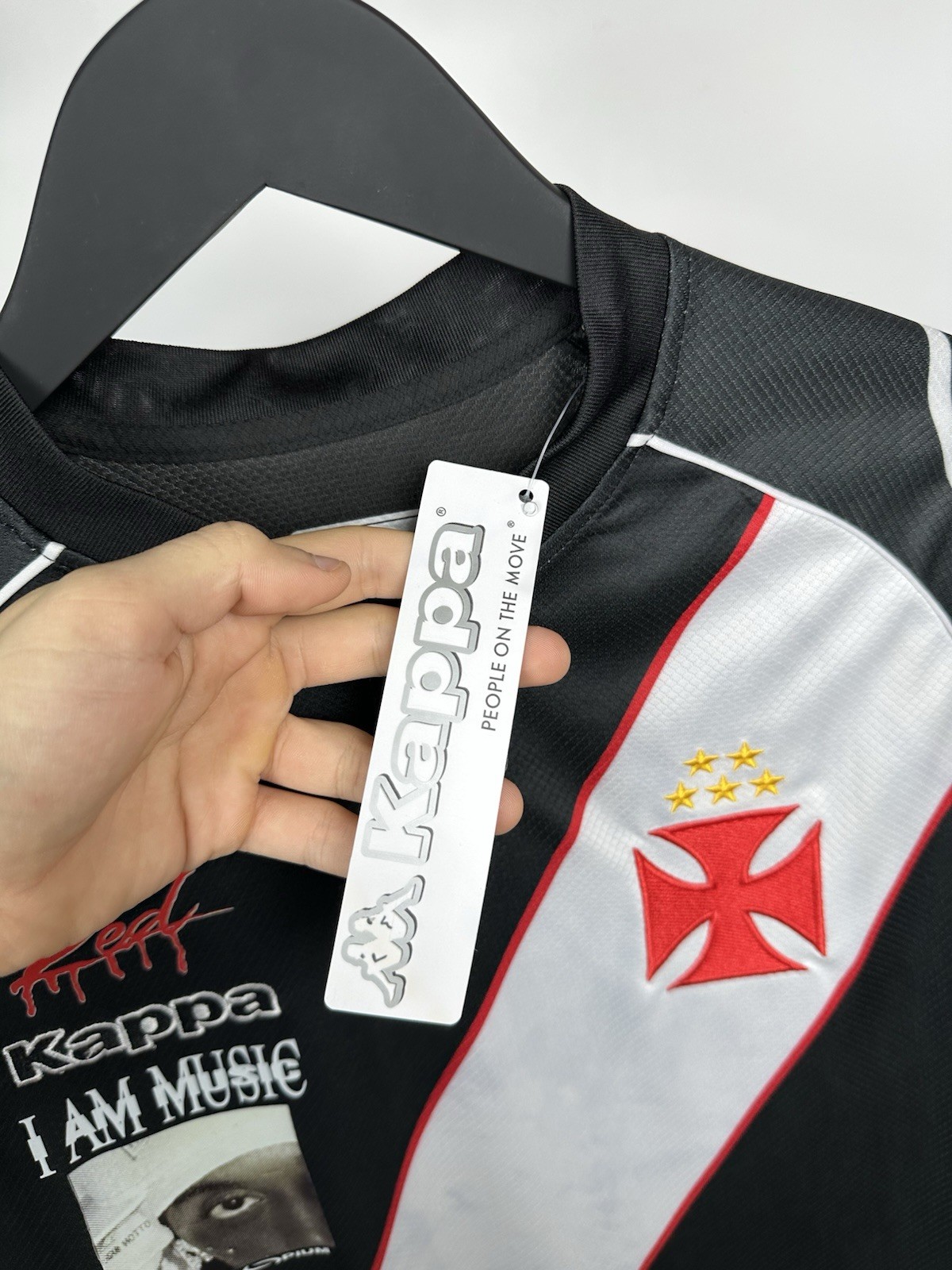 Playboy Carti x Vasco da Gama Jersey Football Custom T Shirt Kappa Album Promo M
