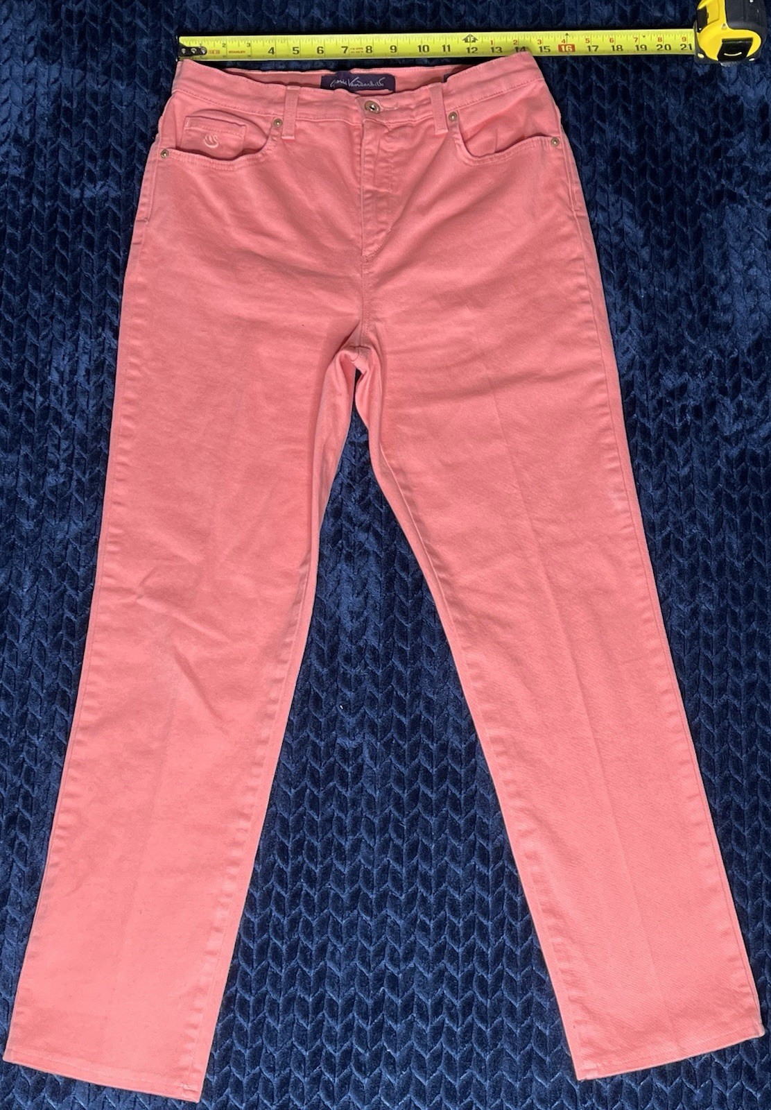 Gloria Vanderbilt Women’s Denim Jeans Amanda Size 10 Pink Made In Sri Lanka Used