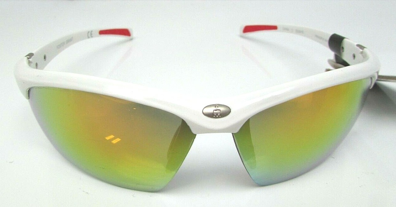 Foster Grant IronMan PRINCIPLE WHT White Sunglasses 100% UV Protection