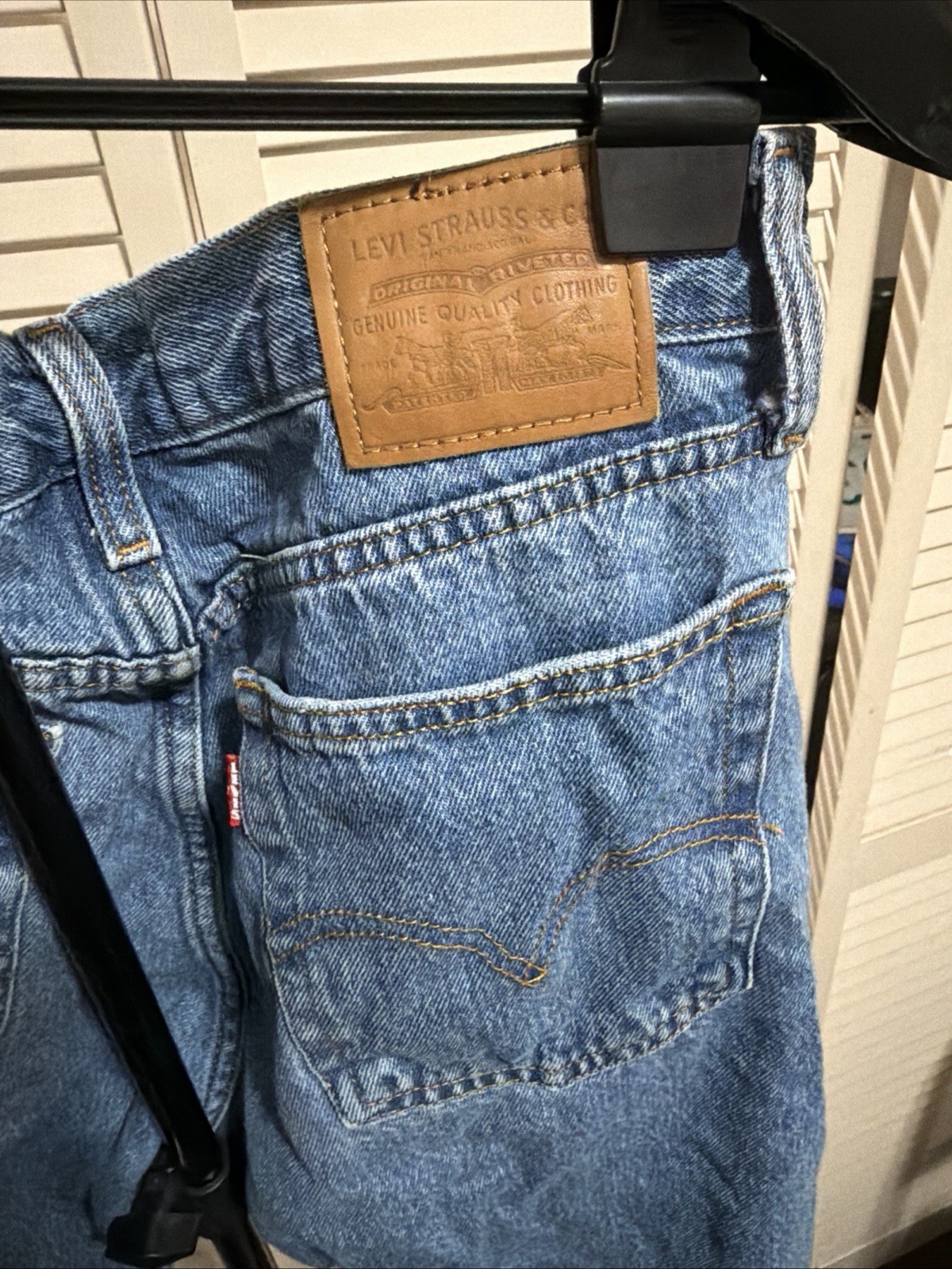 Levi’s Premium Women’s Straight Regular Fit High Rise Medium Wash Jeans, 30