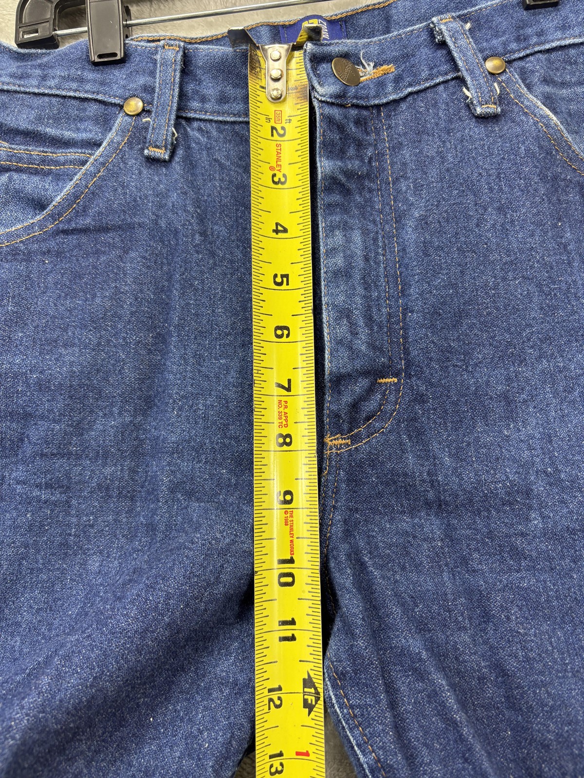 Wrangler 47MWZ Regular Fit Jeans Mens 32×36 Blue Straight Leg Cowboy Cut Denim