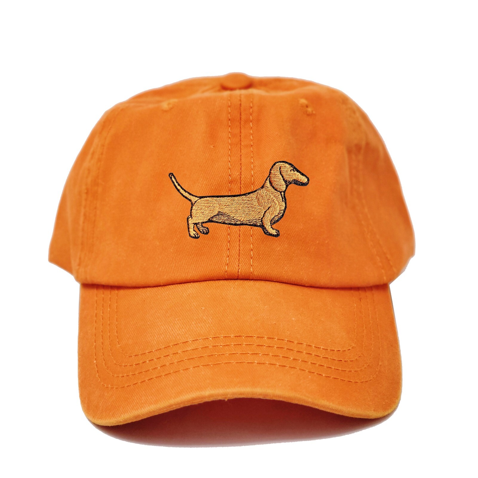 Dachshund dog embroidered dad hat, Wiener dog embroidered ball cap