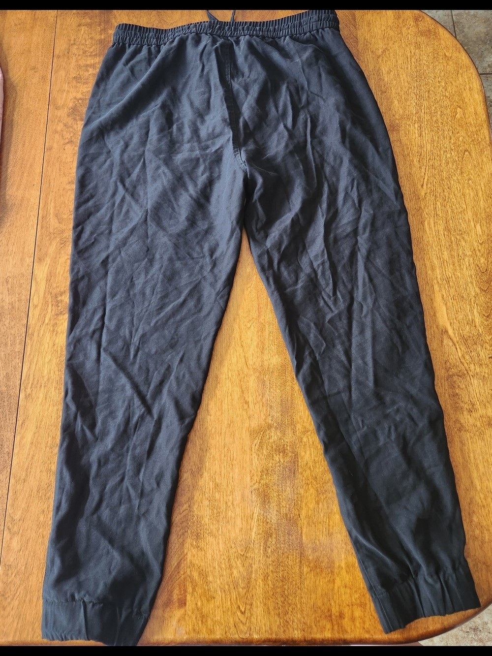 Tahari Black Drawstring Utility Joggers Size L Gorpcore Indie Sleeze Normcore