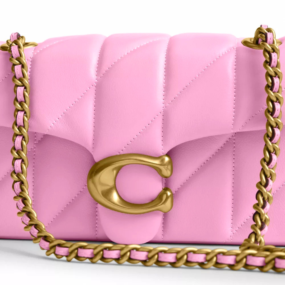 COACH Tabby Shoulder Bag 20 Quilted Flower Pink CP149 B4VDT